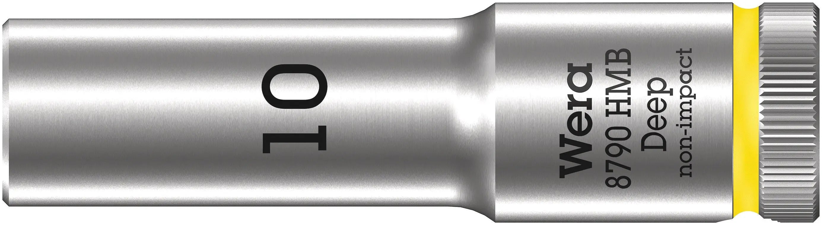 Wera 8790 HMB Deep (3/8" Drive Sockets - deep - 6-point) 3/8" Deep Socket SW 10 neon yellow 05004532001 Wera