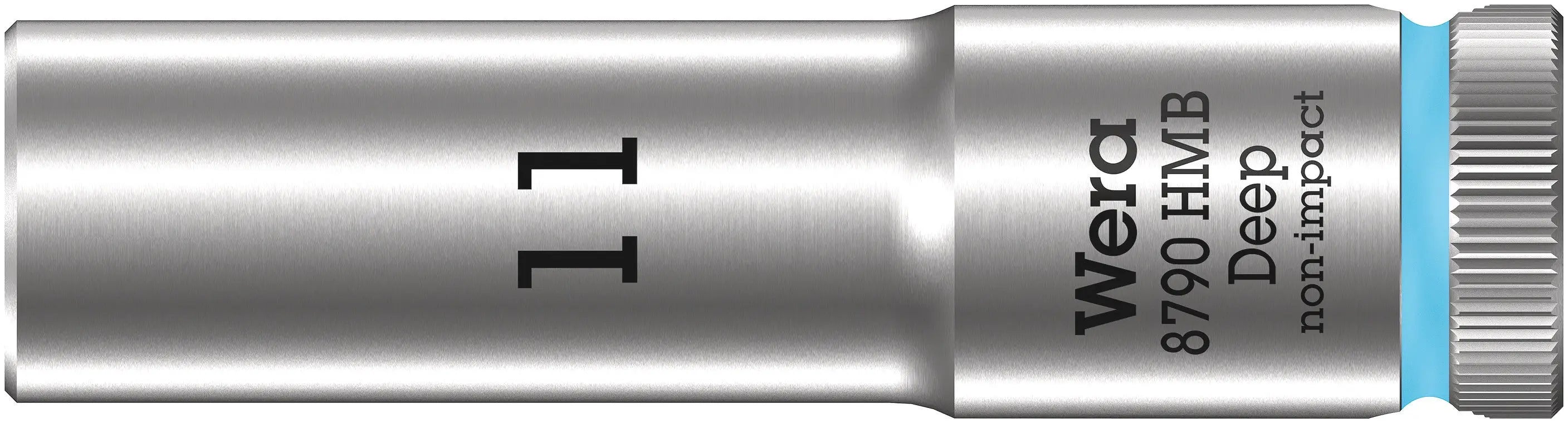 Wera 8790 HMB Deep (3/8" Drive Sockets - deep - 6-point) 3/8" Deep Socket SW 11 cyan 05004533001 Wera