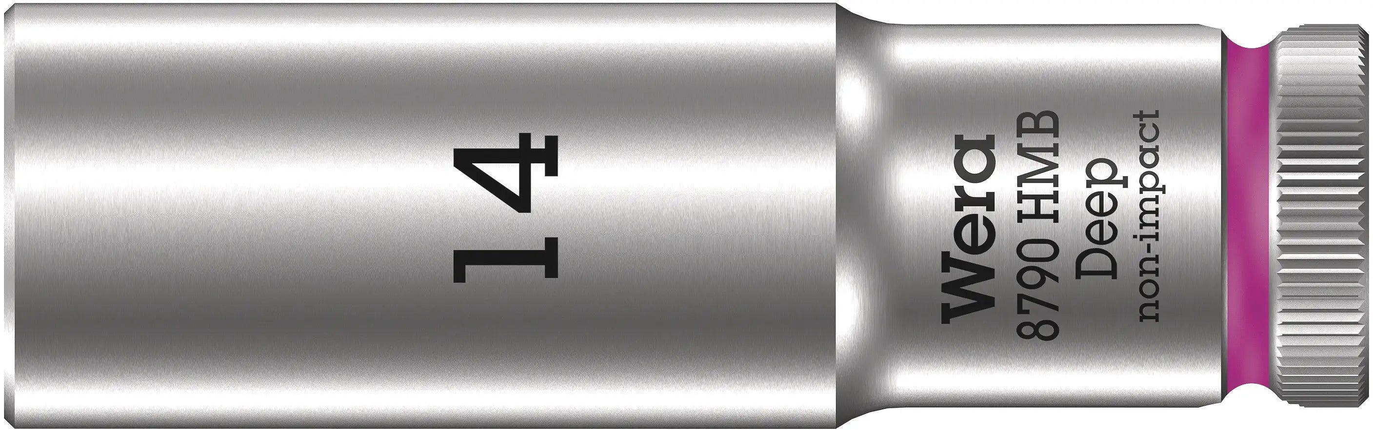 Wera 8790 HMB Deep (3/8" Drive Sockets - deep - 6-point) 3/8" Deep Socket SW 14 pink 05004536001 Wera