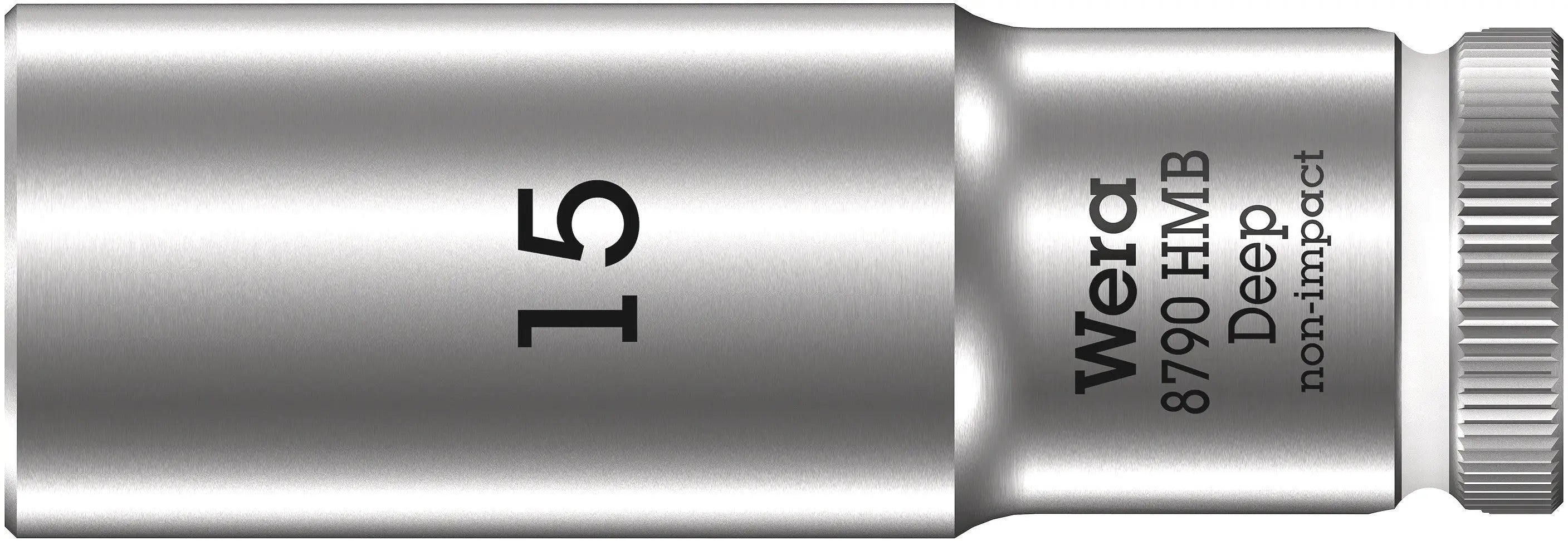 Wera 8790 HMB Deep (3/8" Drive Sockets - deep - 6-point) 3/8" Deep Socket SW 15 white 05004537001 Wera
