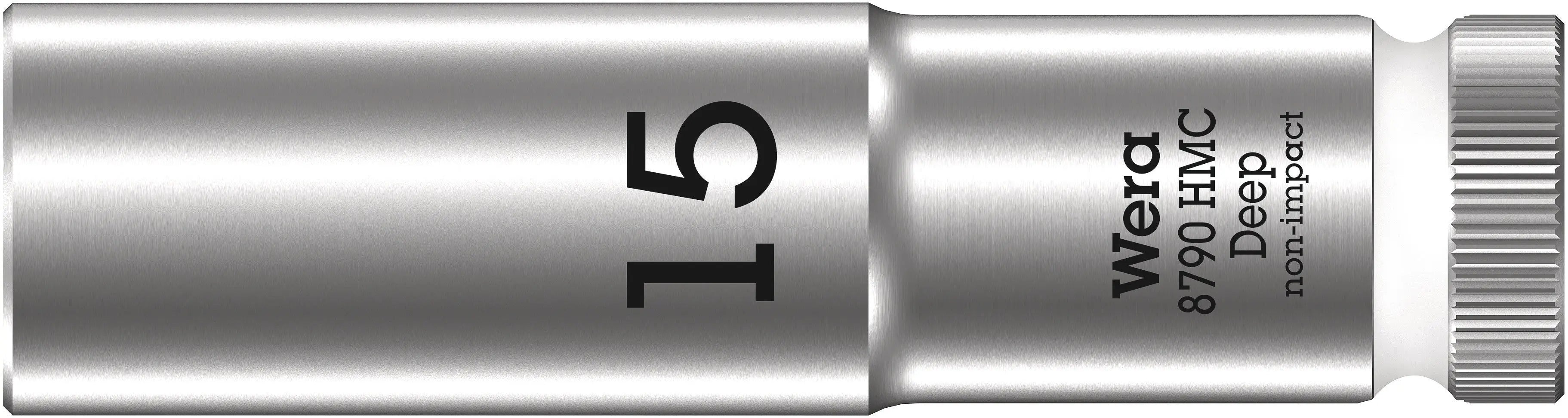 Wera 8790 HMC Deep (1/2" Drive Sockets - deep - 6-point) 1/2" Deep Socket SW 15 white 05004555001 Wera