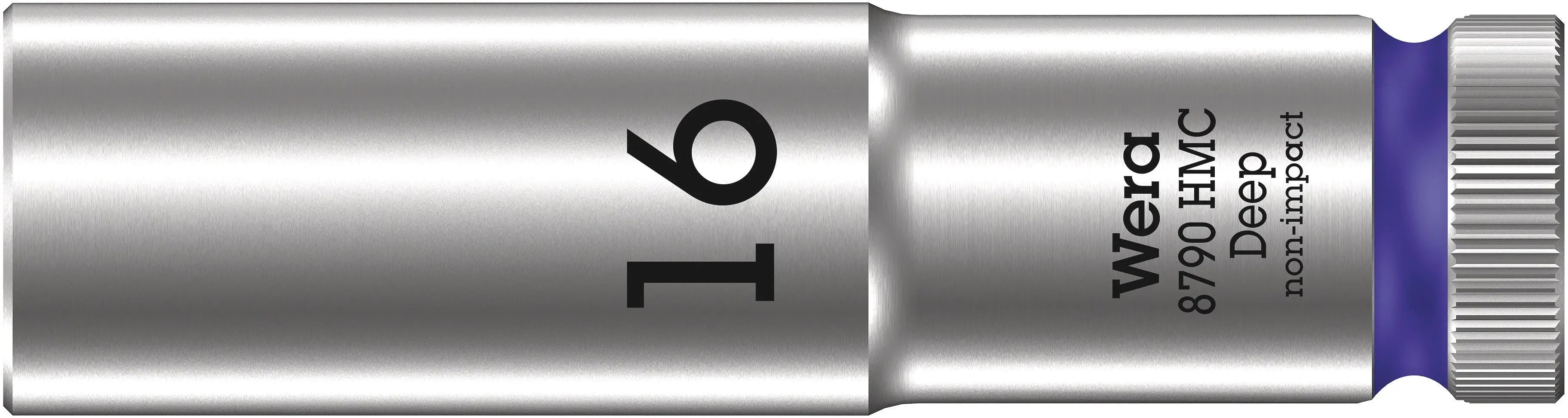 Wera 8790 HMC Deep (1/2" Drive Sockets - deep - 6-point) 1/2" Deep Socket SW 16 red 05004556001 Wera