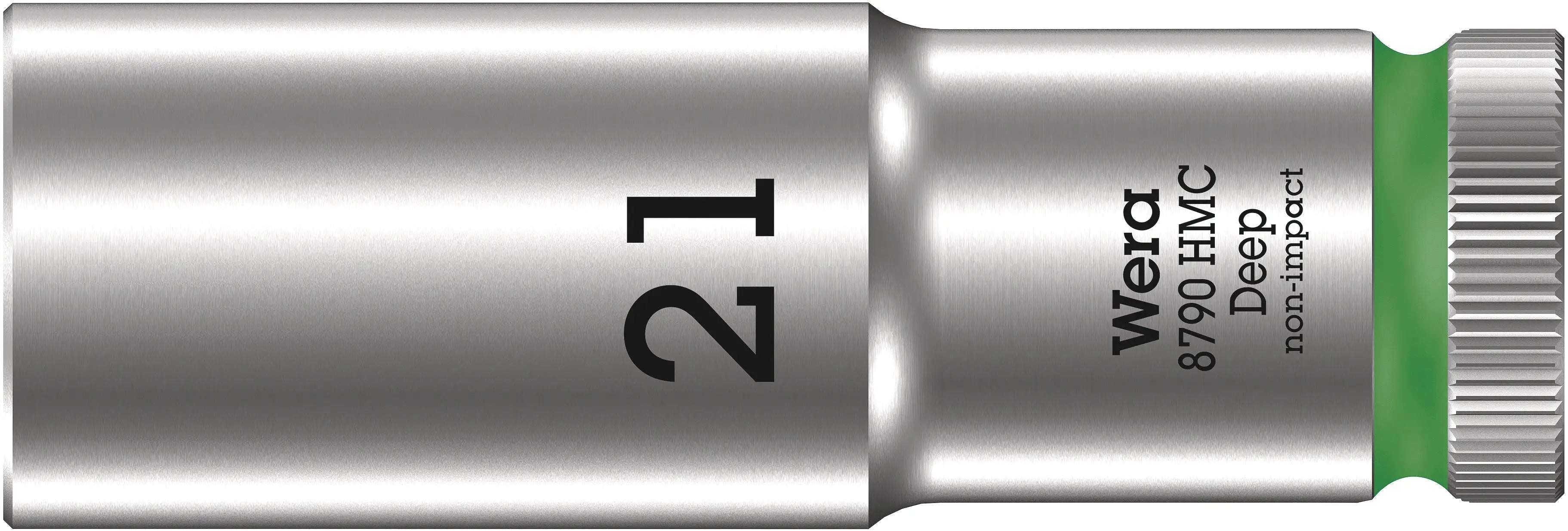 Wera 8790 HMC Deep (1/2" Drive Sockets - deep - 6-point) 1/2" Deep Socket SW 21 green 05004561001 Wera