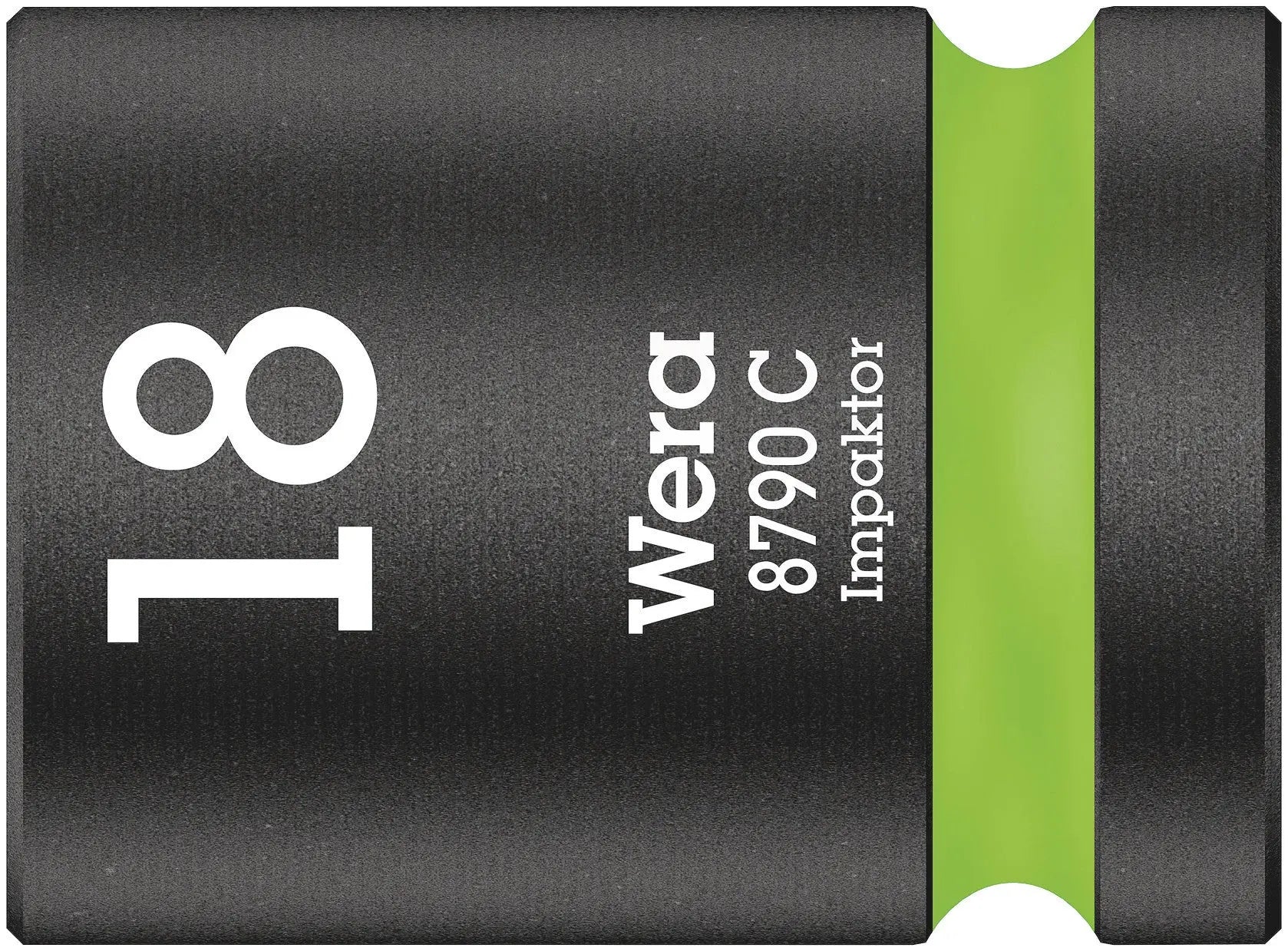 Wera 8790 C IMP (1/2" Drive Impact Sockets) Impact Socket SW 18 neon green 05004575001 Wera