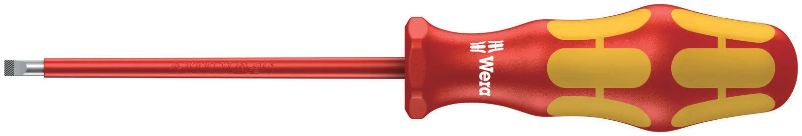Wera 160I 0.8 X 4.0 X 100 MM VDE-INSULATED SCREWDRIVER 05006115001 Wera