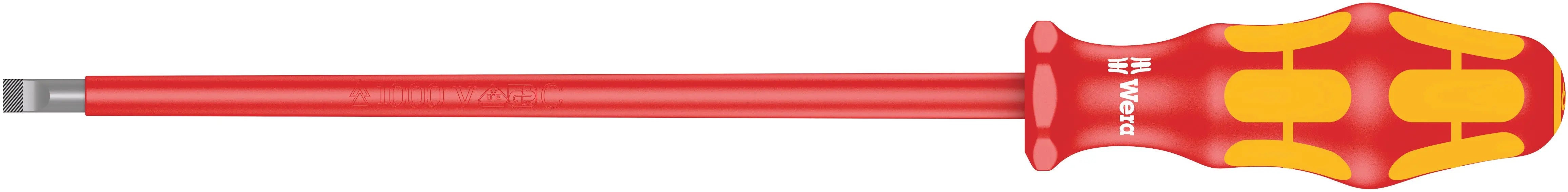 Wera 160I 1.2 X 6.5 X 200 MM VDE INSULATED SCREWDRIVER 05006126001 Wera
