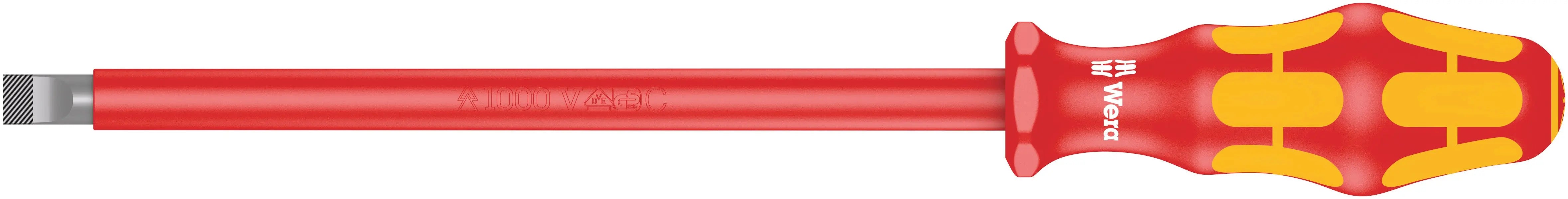 Wera 160I 1.6 X 10.0 X 200 MM VDE-INSULATED SCREWDRIVER 05006140001 Wera