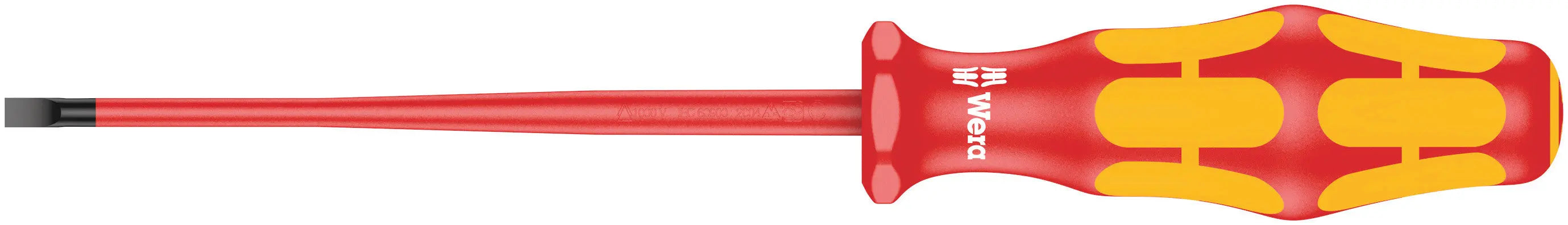 Wera 160IS 0.6 X 3.5 X 100 MM VDE-INSULATED SCREWDRIVER 05006440001 Wera