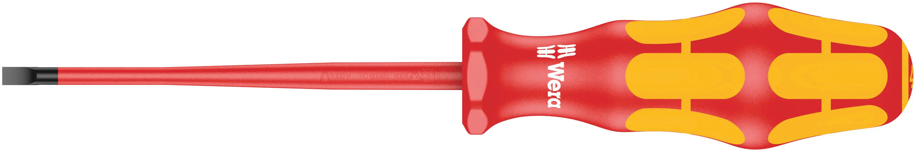 Wera 160IS 0.8 X 4.0 X 100 MM VDE-INSULATED SCREWDRIVER 05006441001 Wera