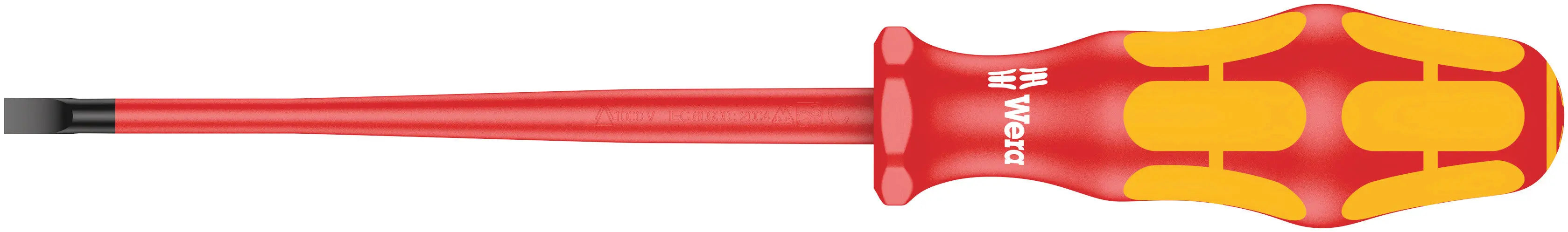 Wera 160IS 1.0 X 5.5 X 125 MM VDE-INSULATED SCREWDRIVER 05006442001 Wera