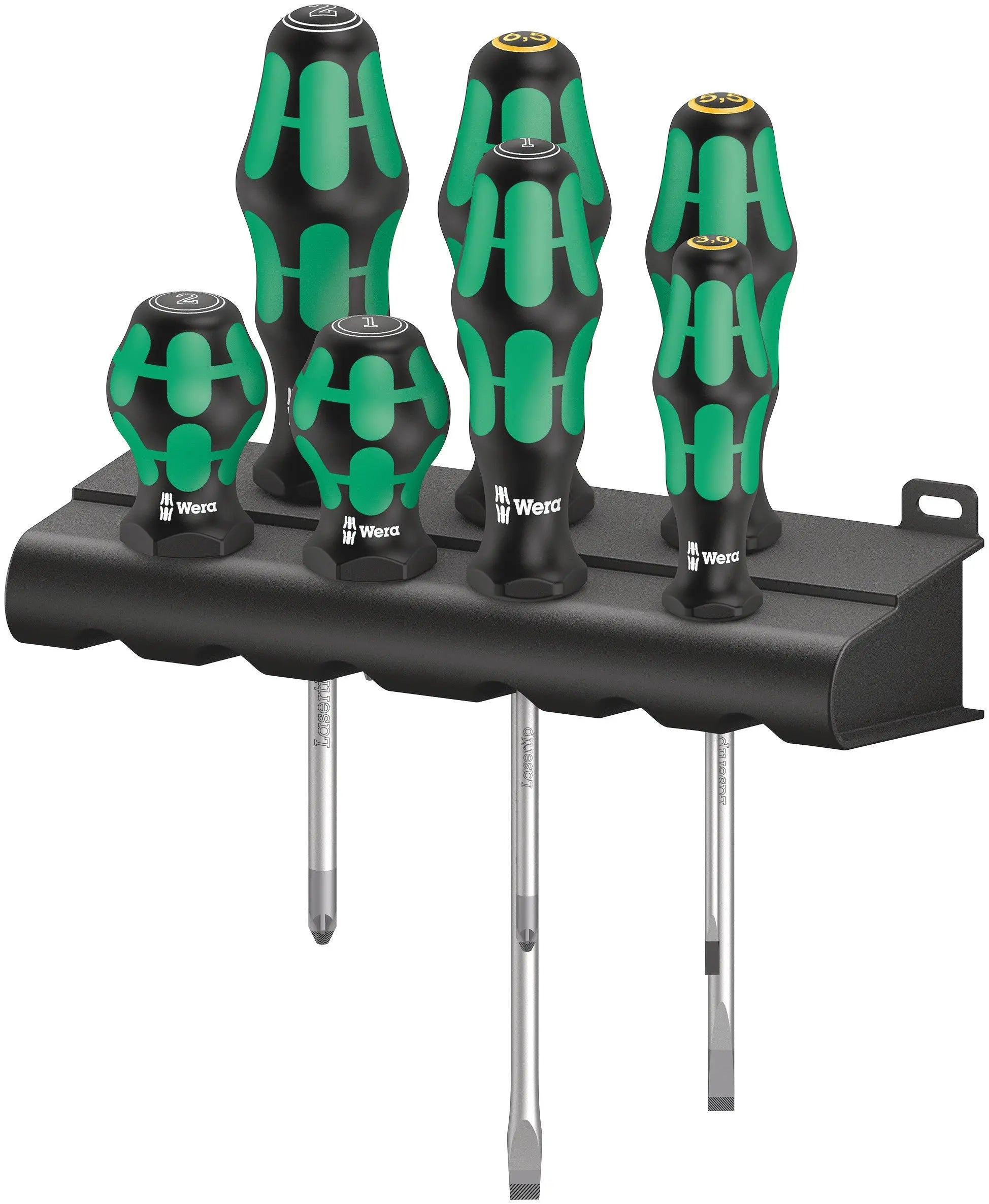 Wera 300/7 Mixed Kraftform & Stubby Set, 7pc Pozidriv / Slotted 05008901001 Wera