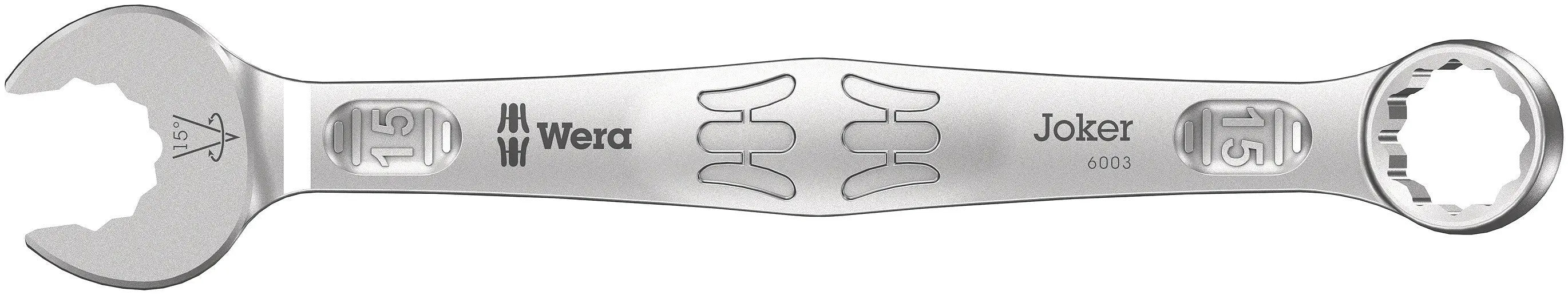 Wera 6003 Joker Combination Wrench 15mm 05020206001 Wera