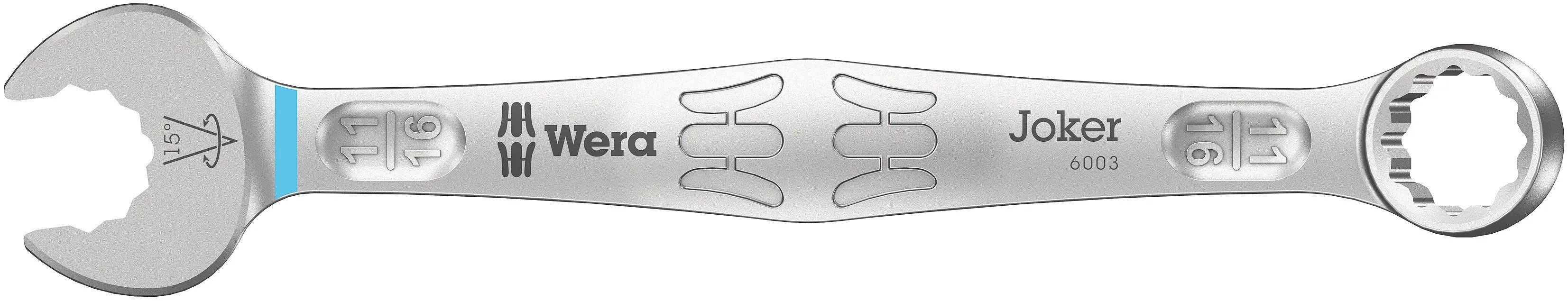 Wera 6003 Joker Combination Wrench 11/16" 05020217001 Wera