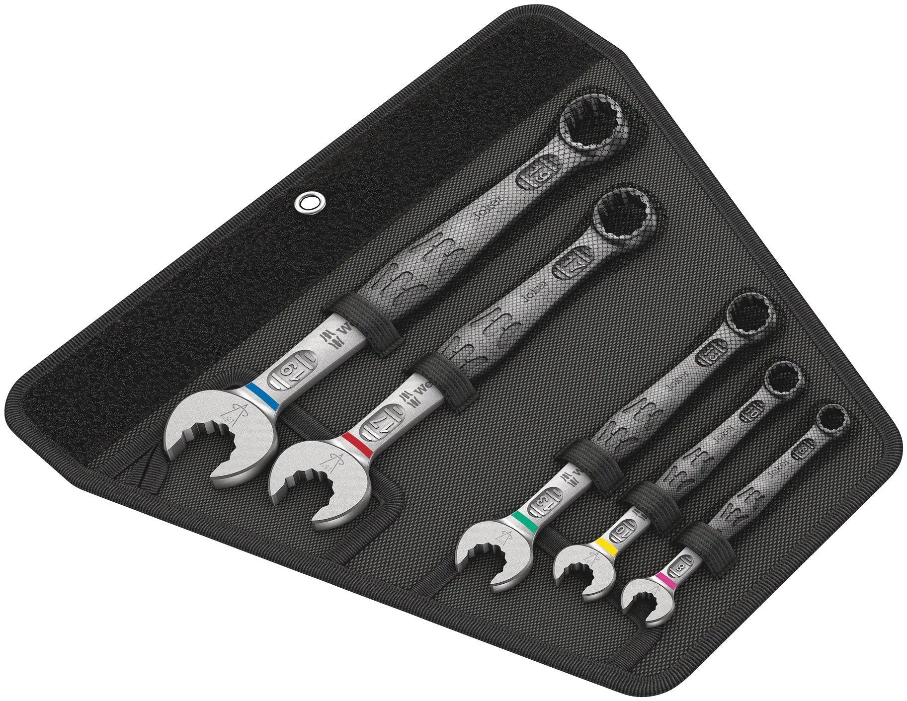 Wera 6003 Joker 5pc Combination Wrench Set Metric in textile pouch 05020230001 Wera