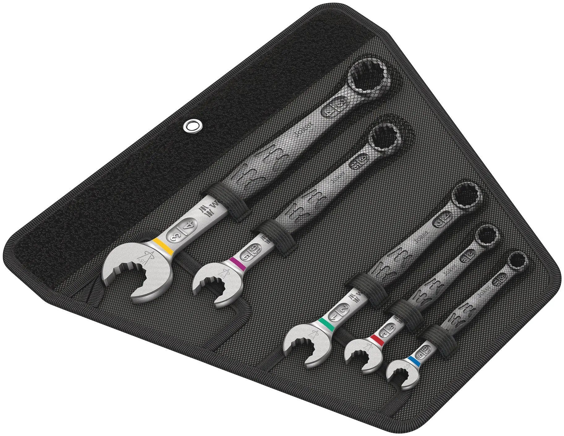 Wera 6003 Joker 5pc Combination Wrench Set Imperial in textile pouch 05020240001 Wera