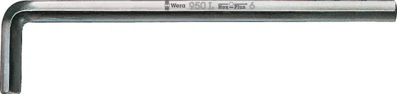 Wera 950 L HEX-PLUS SW 6.0 LONG ARM HEX KEY 05021630001 Wera