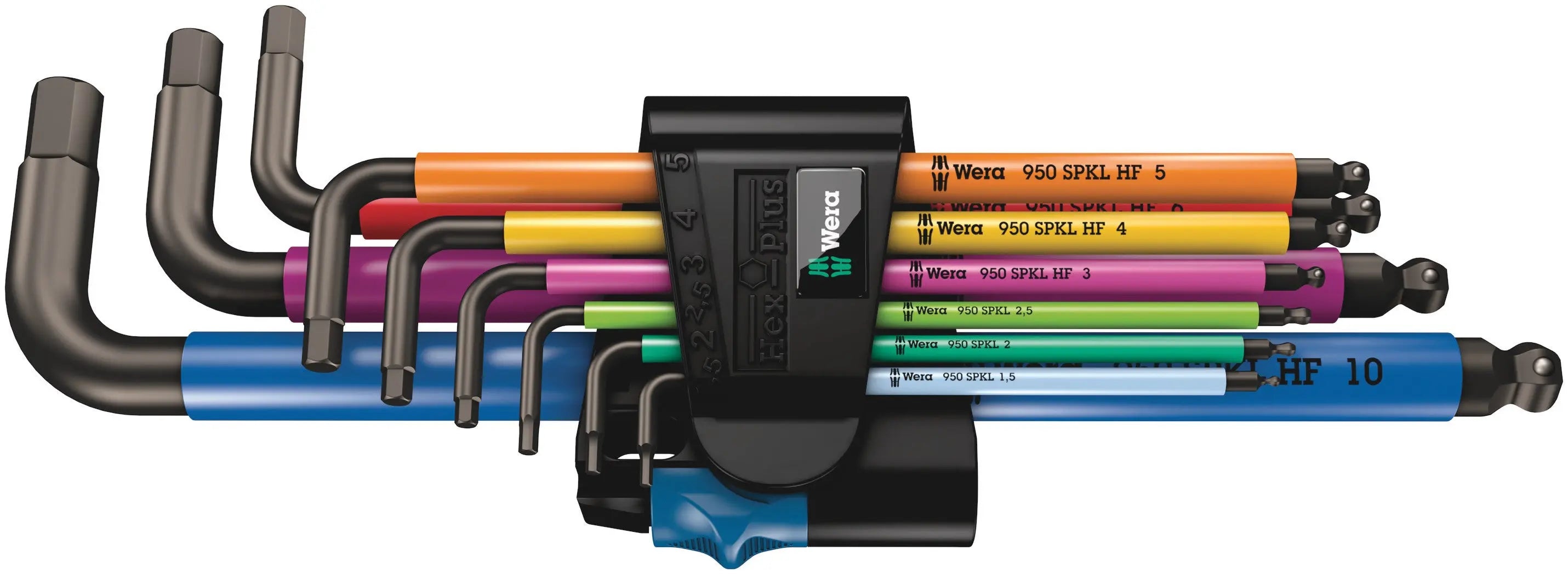 Wera 950 SPKL/9 SM HF Multicolour L-key set, metric, BlackLaser, with holding function 05022210001 Wera