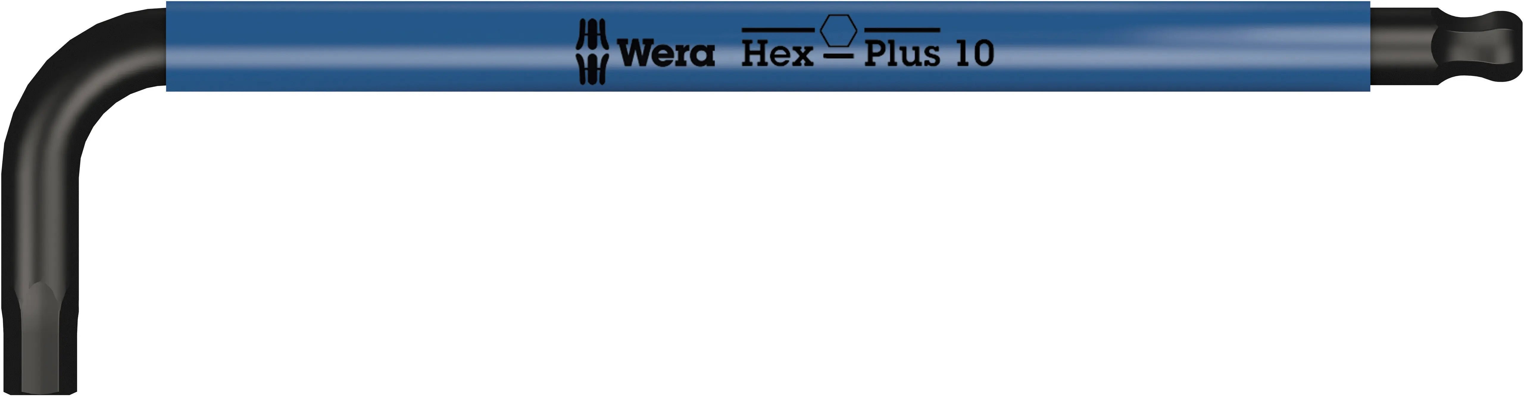 Wera 950 SPKL HEX-PLUS SW 10.0 BLUE LONG ARM HEX KEY 05022616001 Wera