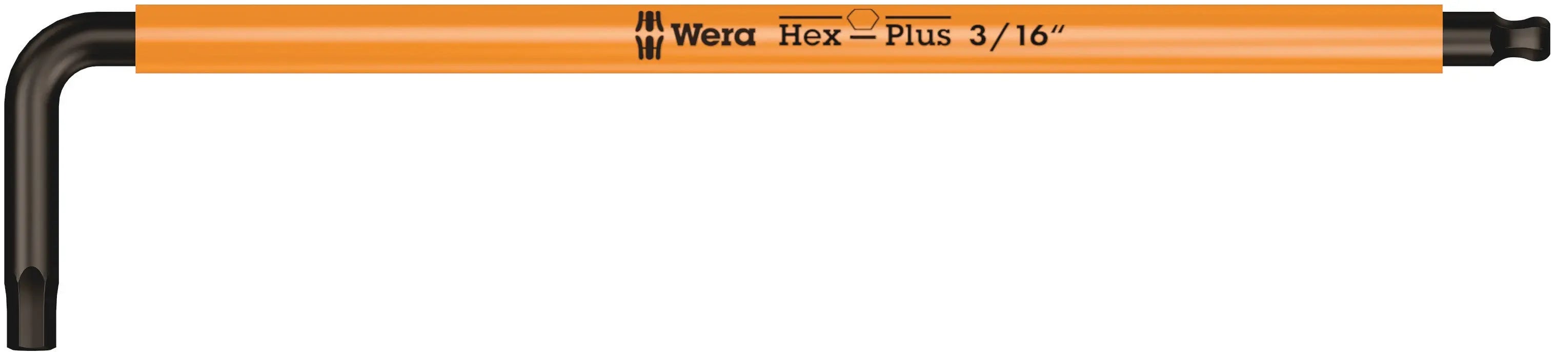 Wera 950 SPKL HEX-PLUS SW 3/16" BRIGHT ORANGE LONG ARM HEX KEY 05022634001 Wera