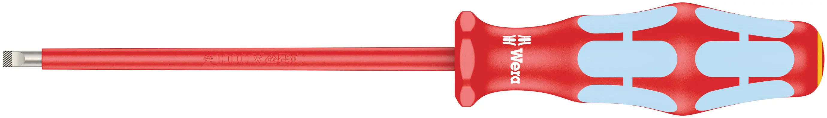 Wera 3160I 0.6 X 3.5 X 100 MM VDE-INSULATED SCREWDRIVER 05022730001 Wera