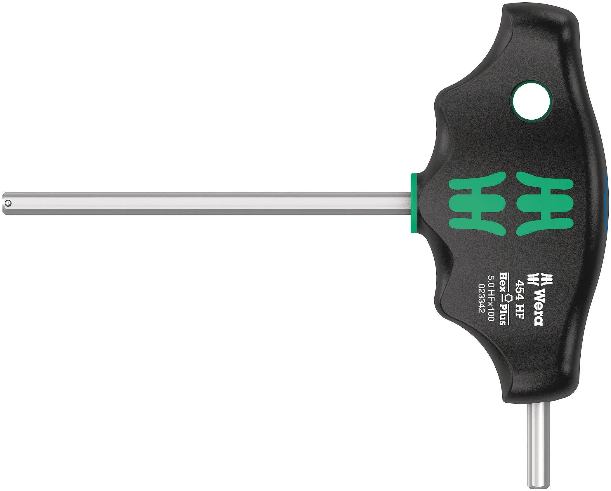 Wera 454 Hex-Plus HF 5 x 100 mm T-Handle Hex driver with Holding Function 05023342001 Wera
