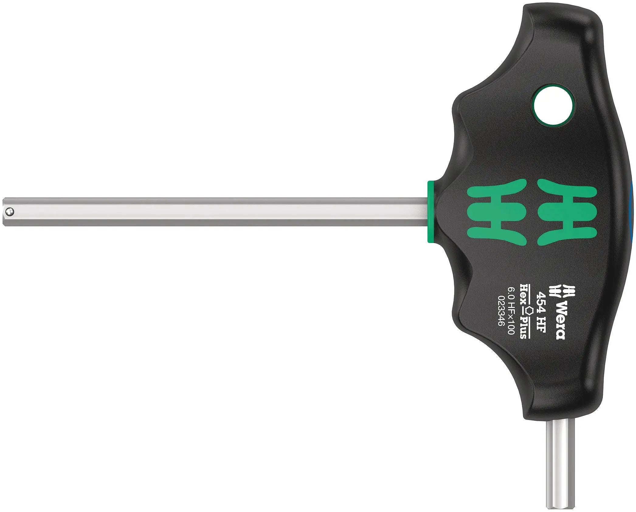 Wera 454 Hex-Plus HF 6 x 100 mm T-Handle Hex driver with Holding Function 05023346001 Wera