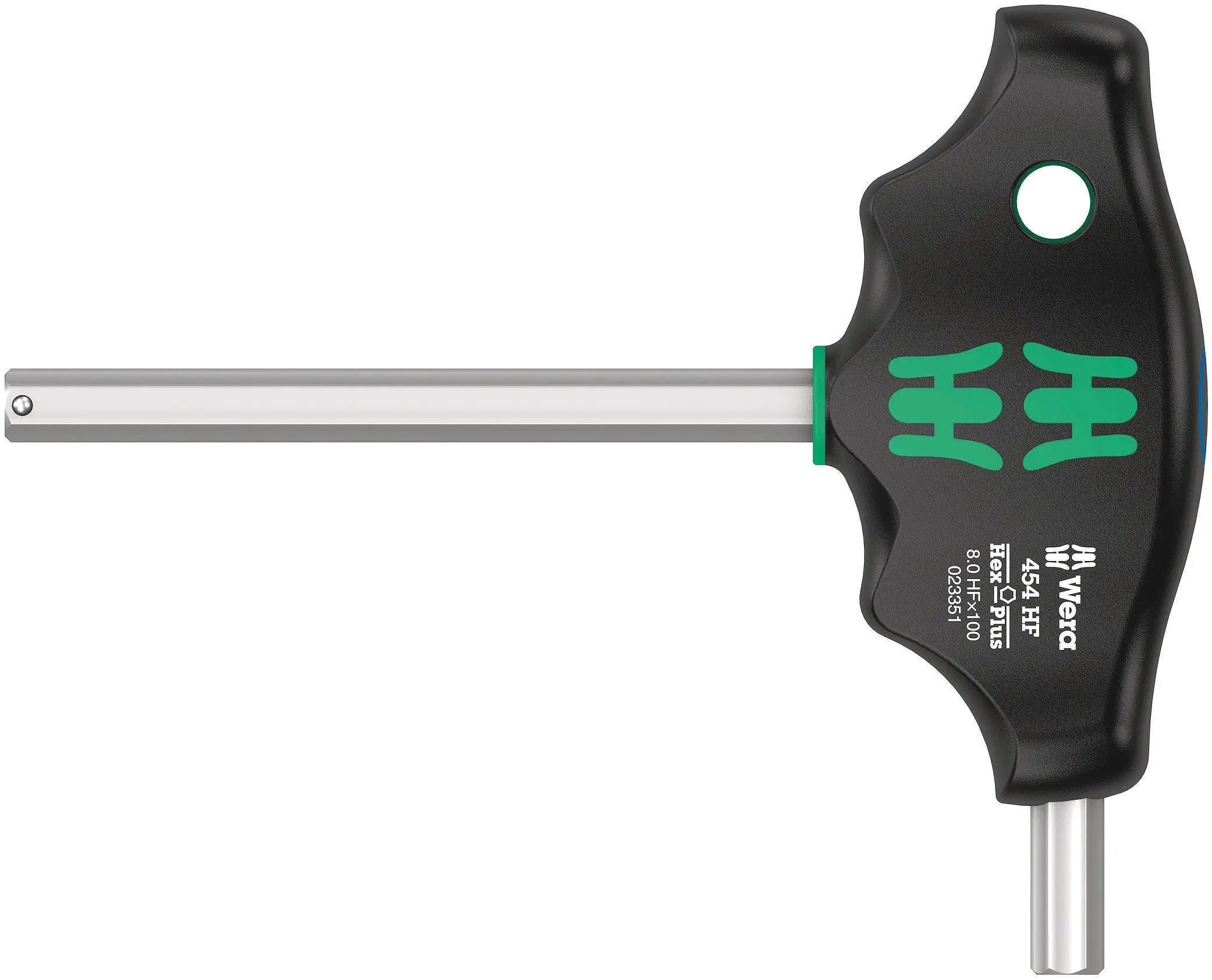 Wera 454 Hex-Plus HF 8 x 100 mm T-Handle Hex driver with Holding Function 05023351001 Wera