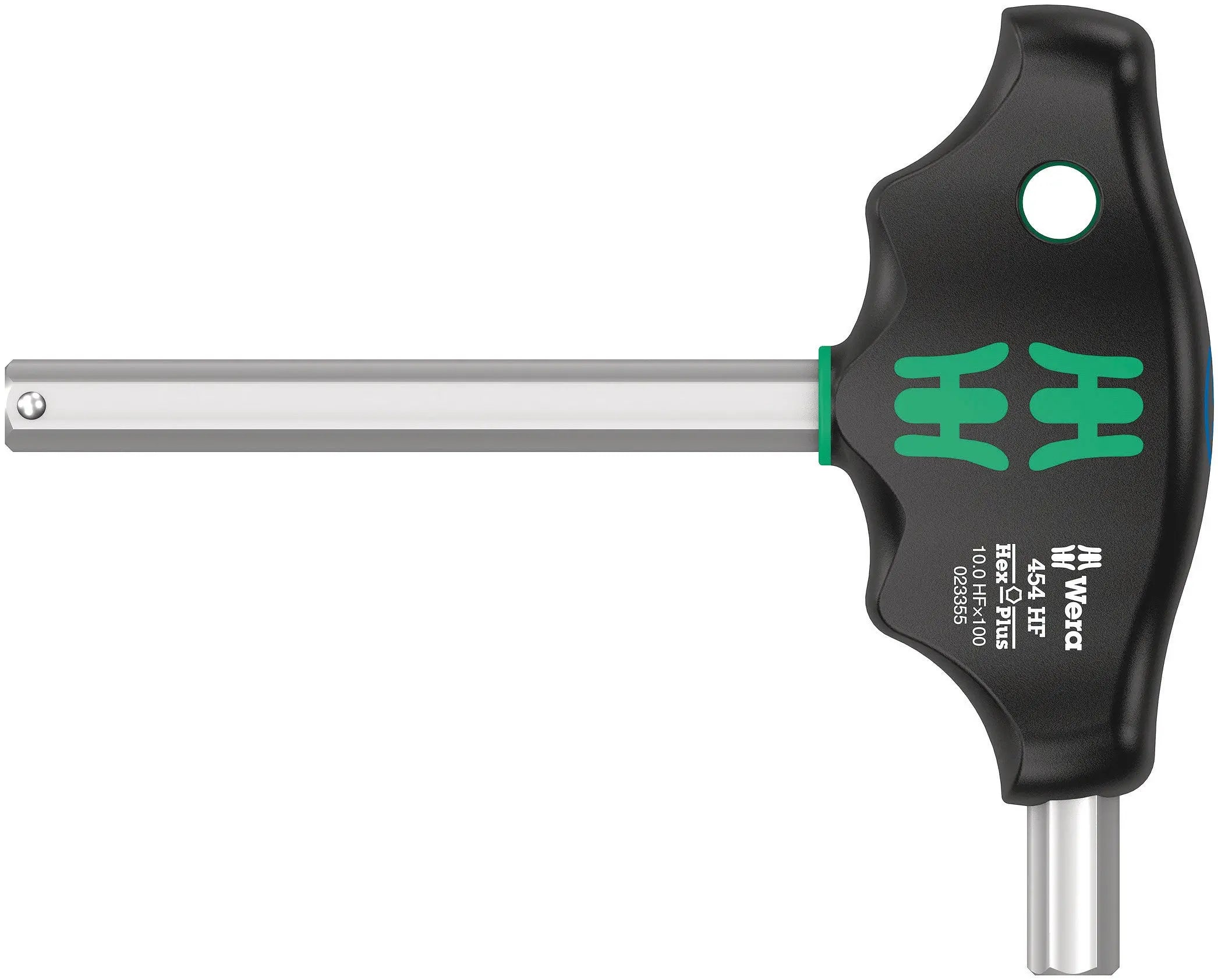 Wera 454 Hex-Plus HF 10 x 100 mm T-Handle Hex driver with Holding Function 05023354001 Wera