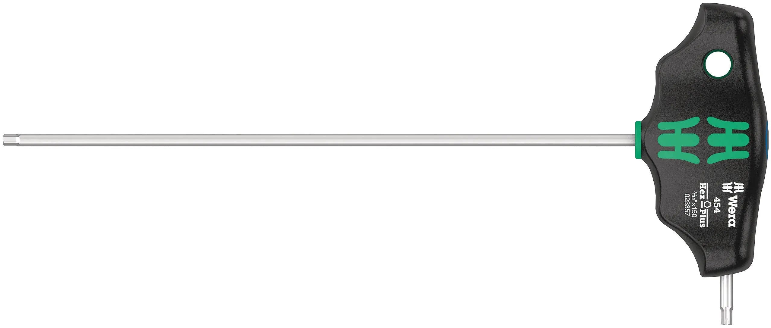 Wera 454 Hex-Plus 3/32" x 150 mm T-Handle Hex driver 05023357001 Wera