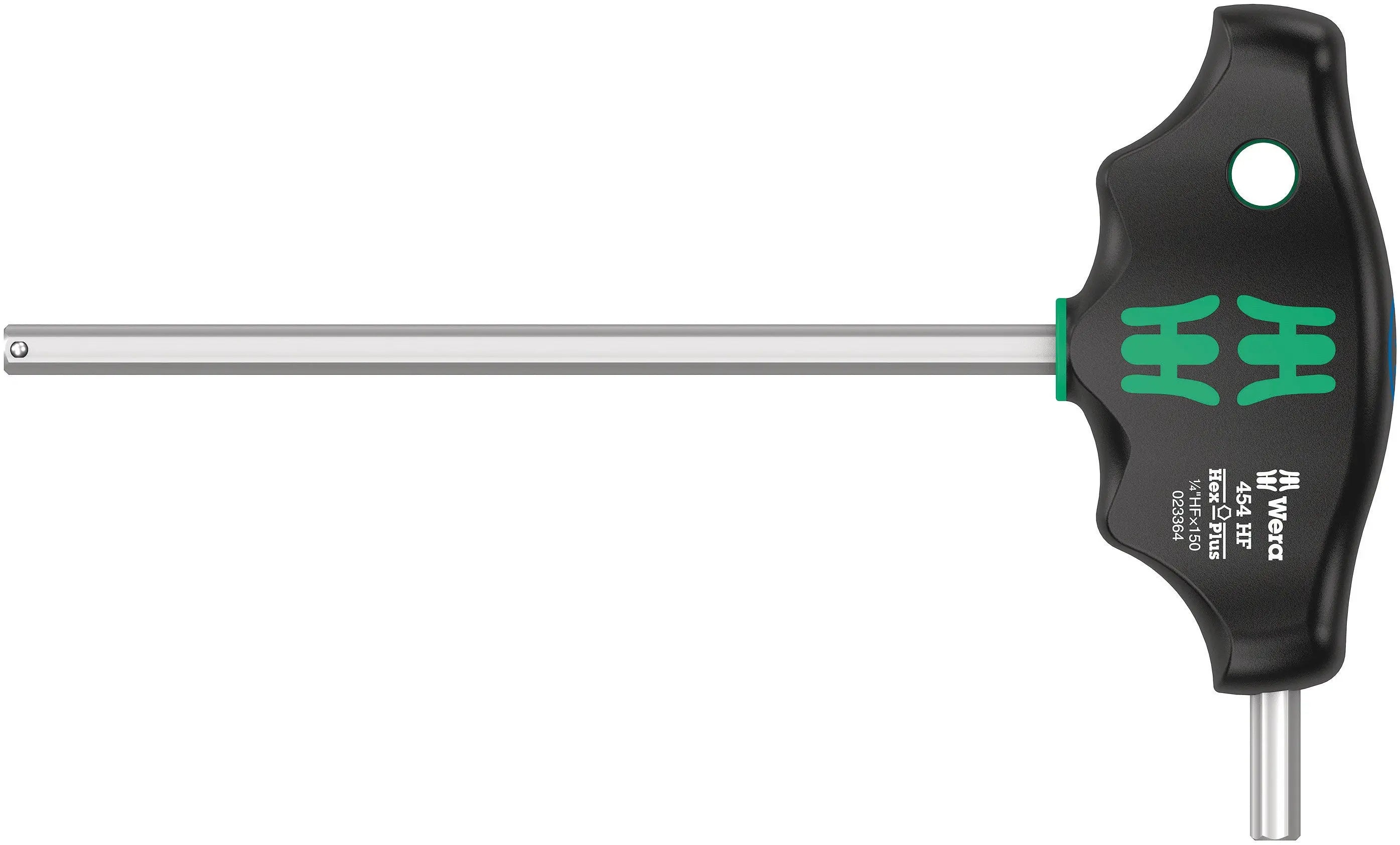 Wera 454 Hex-Plus HF 1/4" x 150 mm T-Handle Hex driver with Holding Function 05023364001 Wera