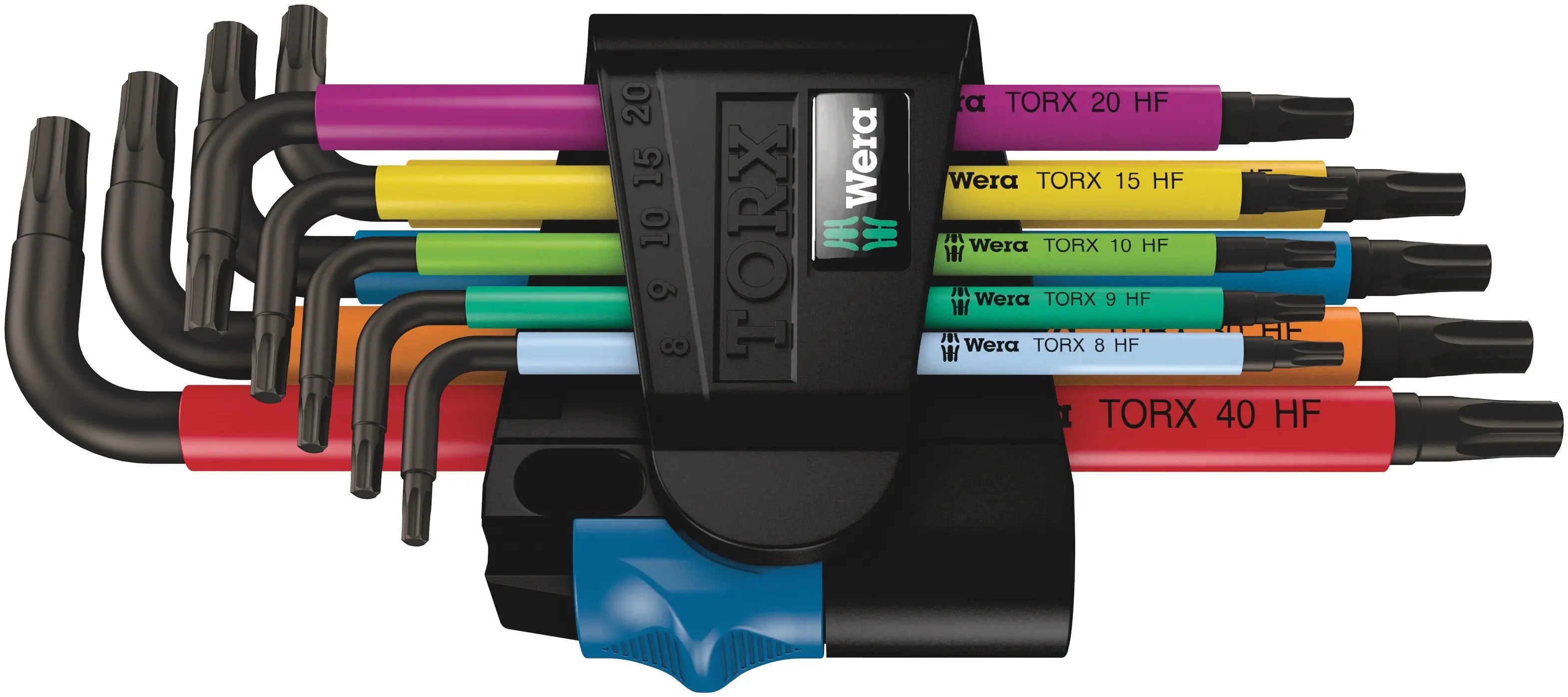 Wera 967/9 TX MULTICOLOUR HF 1 L-KEY SET WITH HOLDING FUNCTION 9PC 05024179001 Wera