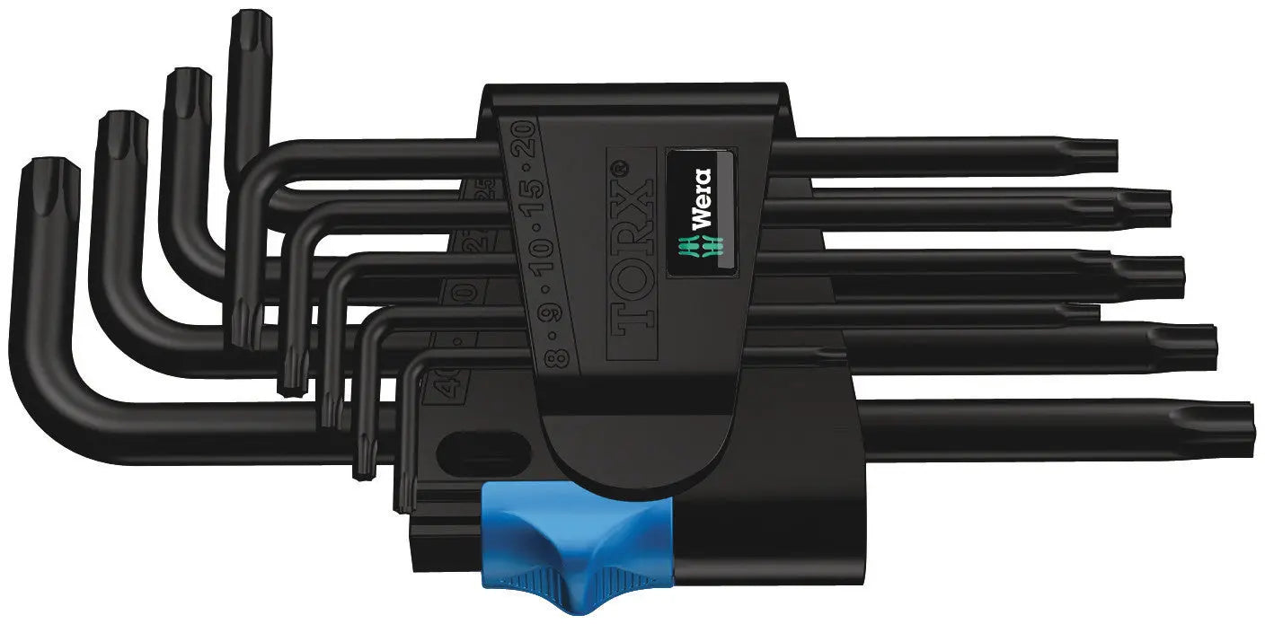Wera 967 L/9 TX HF LONG ARM-TORX KEY SET WITH HOLDING FUNCTION 05024244001 Wera