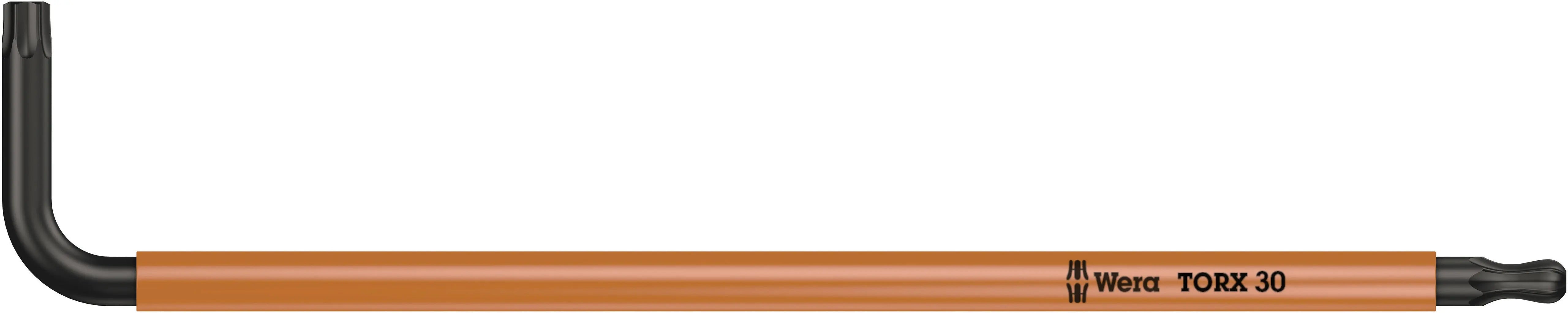 Wera 967 SPKL BO TX 30 LIGHT ORANGE LONG ARM BALLPOINT-TORX KEY 05024357001 Wera