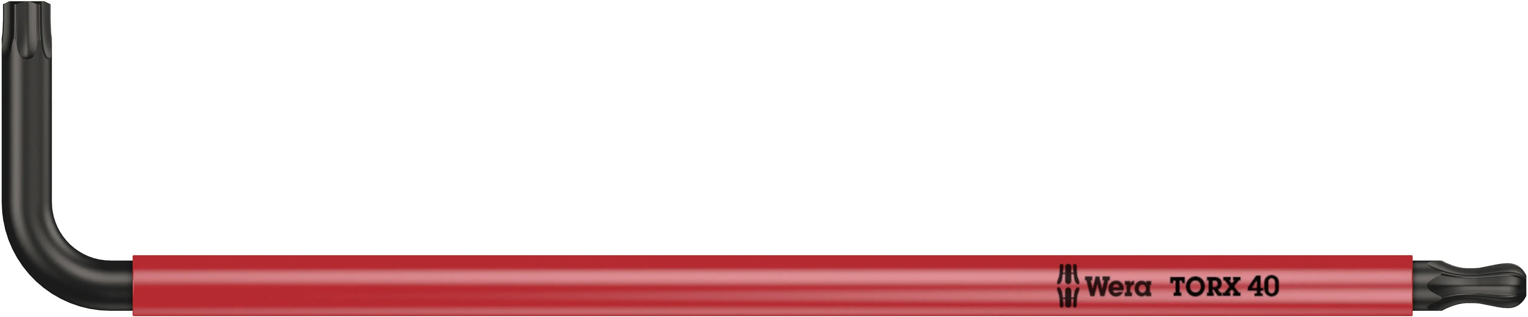 Wera 967 SPKL BO TX 40 RED LONG ARM BALLPOINT-TORX KEY 05024358001 Wera
