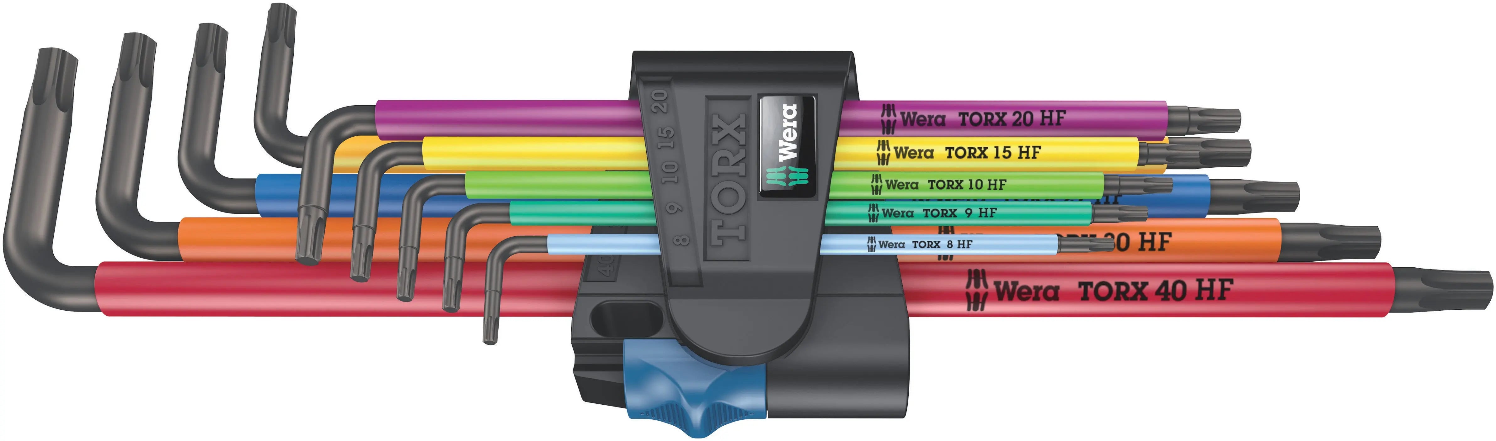 Wera 967/9 TX XL Multicolour HF 1 L-key set with holding function 05024470001 Wera