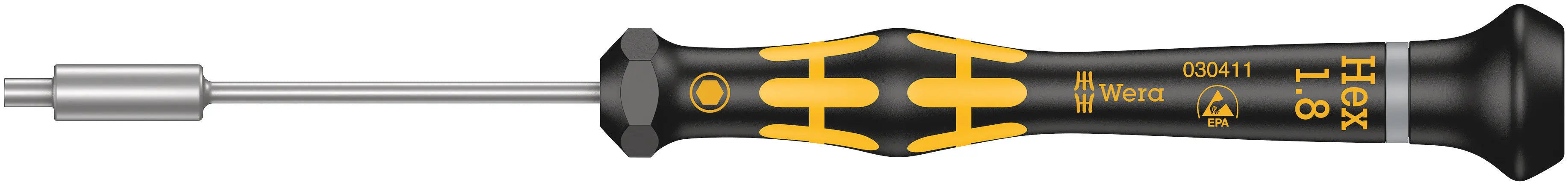 Wera 1569 ESD 1.8mm Nutdriver Kraftform Micro&nbsp;05030411001 Wera