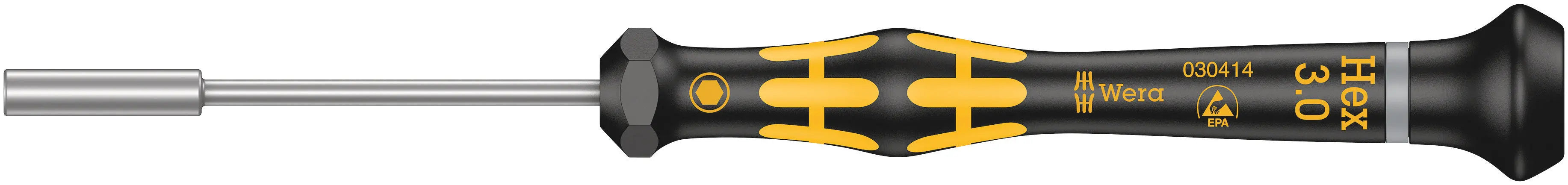 Wera 1569 ESD 3mm Nutdriver Kraftform Micro 05030414001 Wera