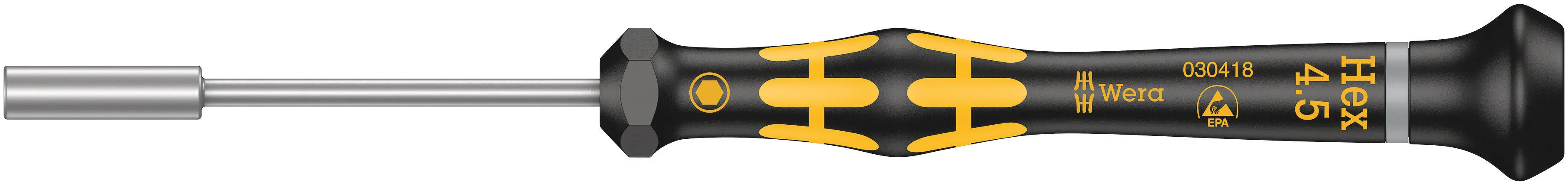 Wera 1569 ESD 4.5mm Nutdriver Kraftform Micro 05030418001 Wera