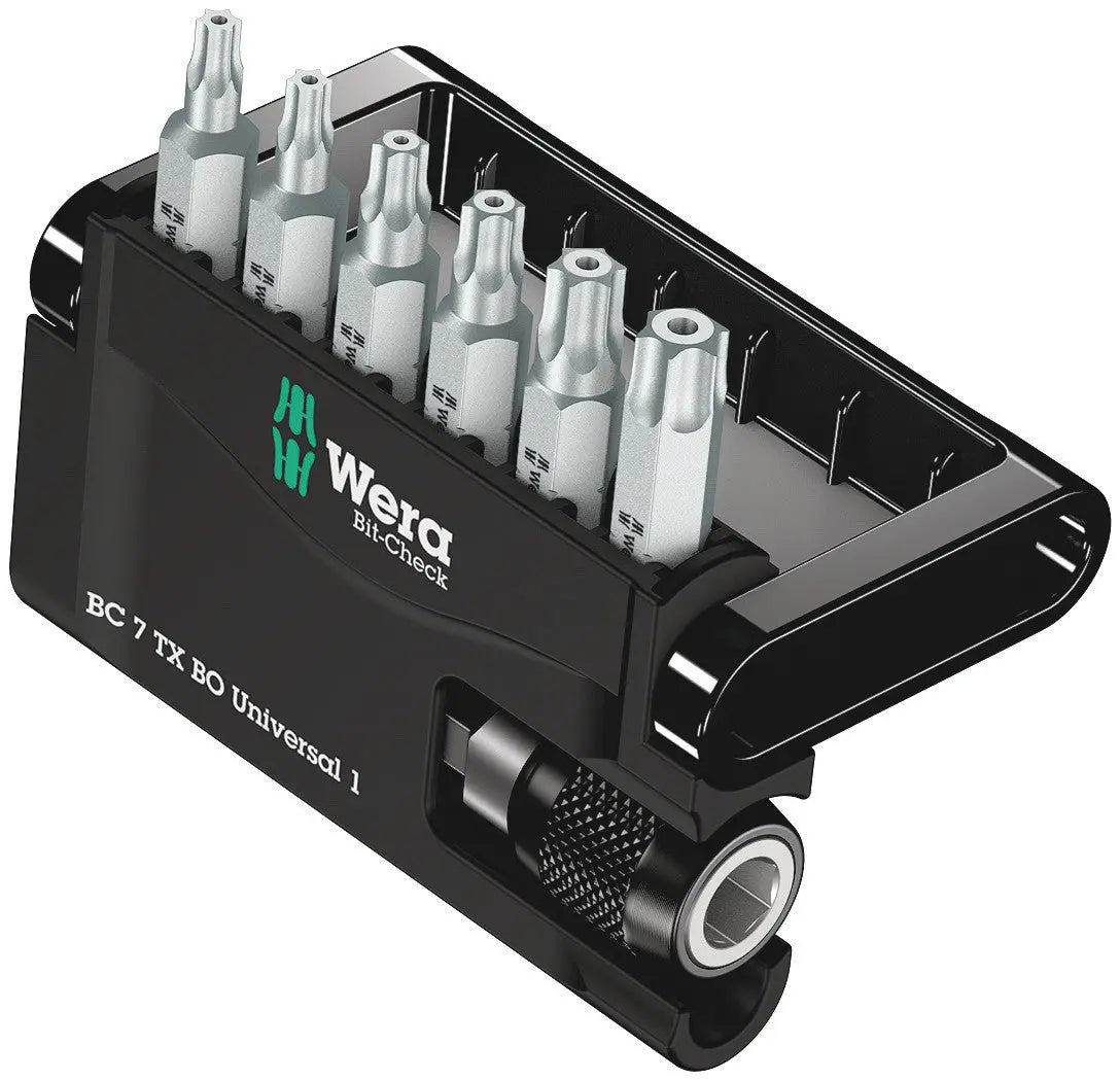 Wera BIT-CHECK 7 TX BO UNIVERSAL 1 BITS ASSORTMENT 05056158001 Wera