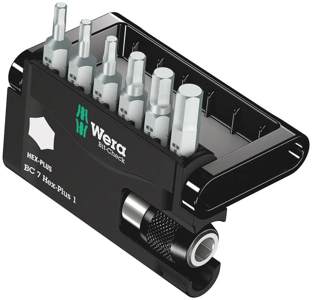 Wera BIT-CHECK 7 HEX-PLUS 1 BITS ASSORTMENT 05056168001 Wera