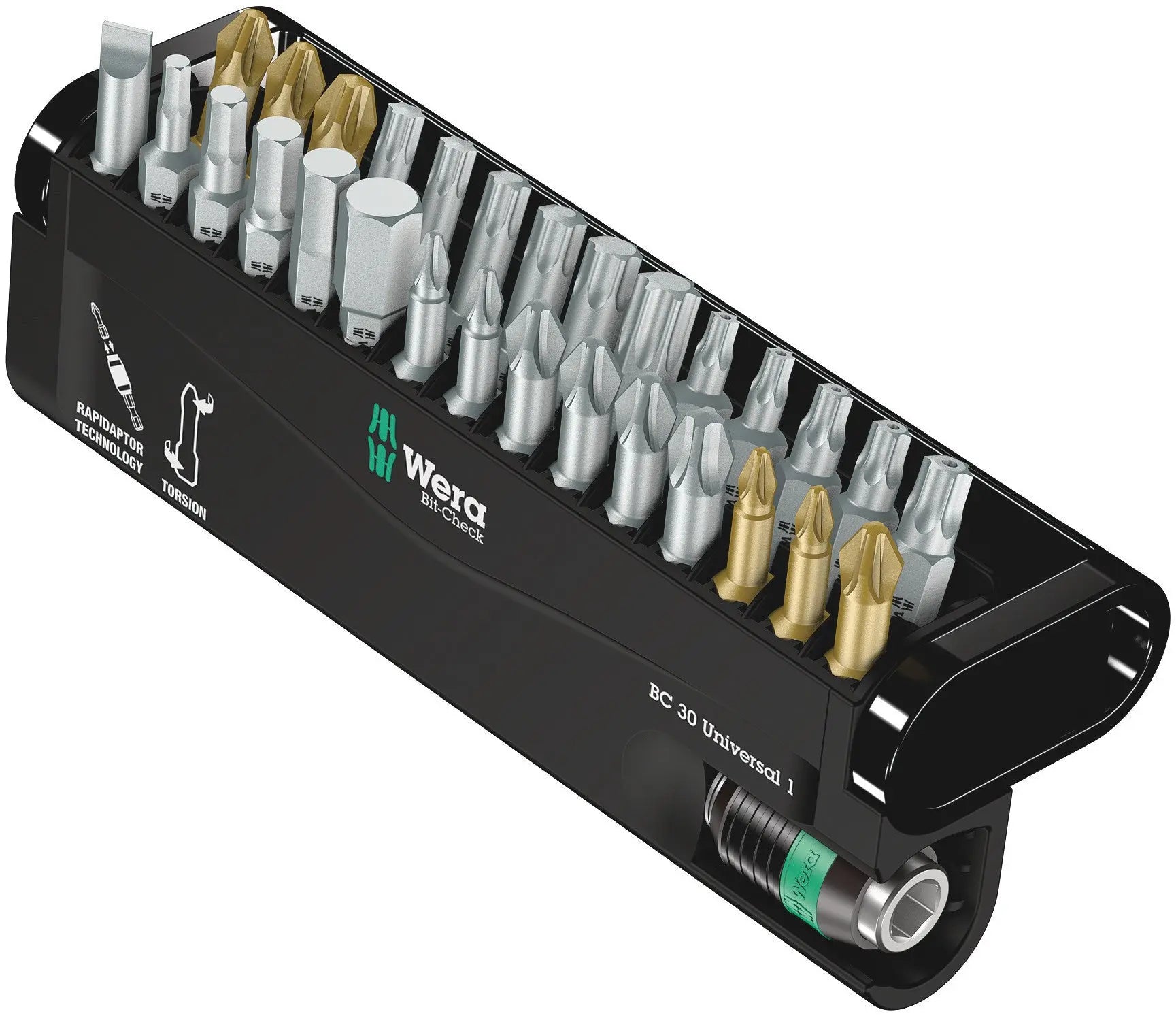 Wera BIT-CHECK 30 UNIVERSAL 1 BITS ASSORTMENT 05056440001 Wera