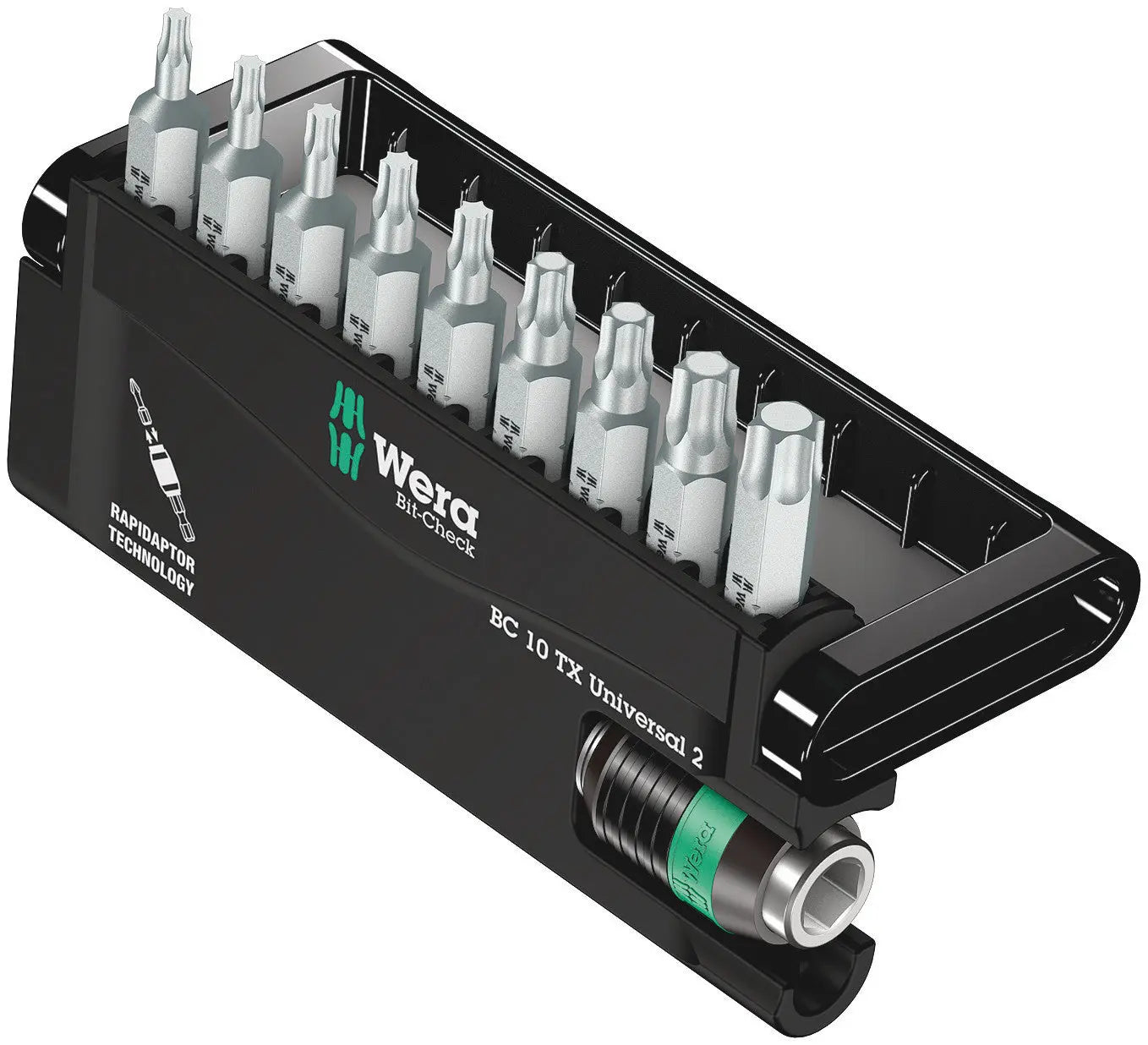 Wera BIT-CHECK 10 TX UNIVERSAL 2 BITS ASSORTMENT 05057115001 Wera