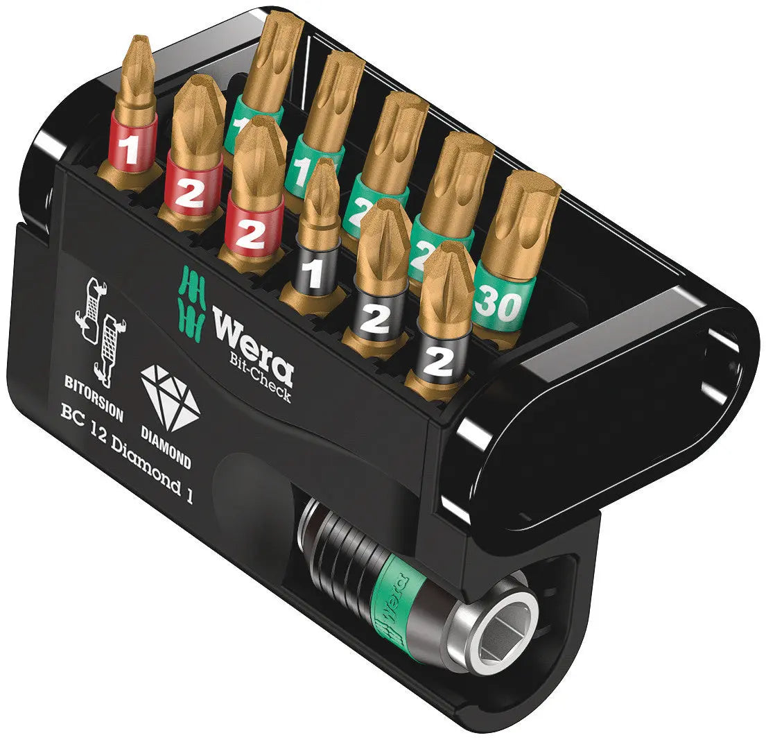 Wera BIT-CHECK 12 DIAMOND 1 BITS-ASSORTMENT 05057421001 Wera