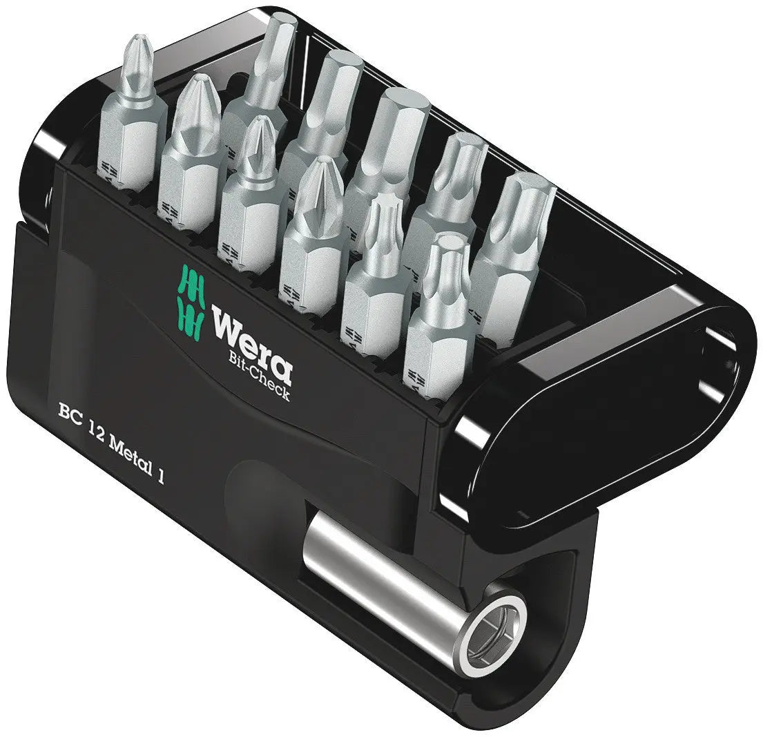 Wera BIT-CHECK 12 METAL 1 BITS ASSORTMENT 05057424001 Wera