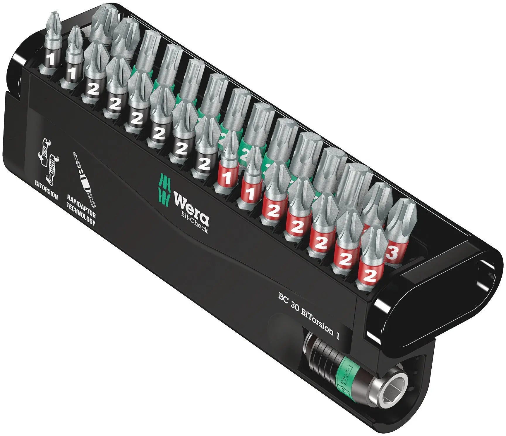 Wera BIT-CHECK 30 BITORSION 1 BIT ASSORTMENT 05057430001 Wera