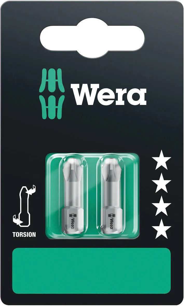 Wera 851/1 TZ PH 2 X 25 MM SB BITS ASSORTMENT 05073324001 Wera