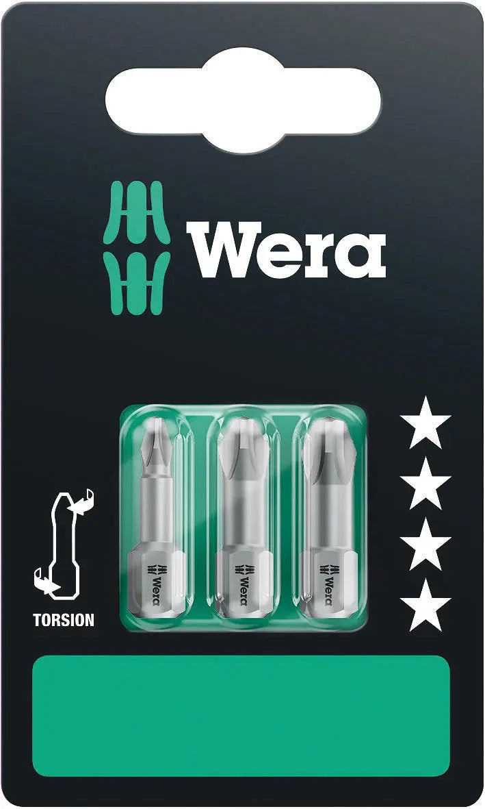 Wera 851/1 TZ PH 1 - 3 SET SB BITS ASSORTMENT 05073326001 Wera