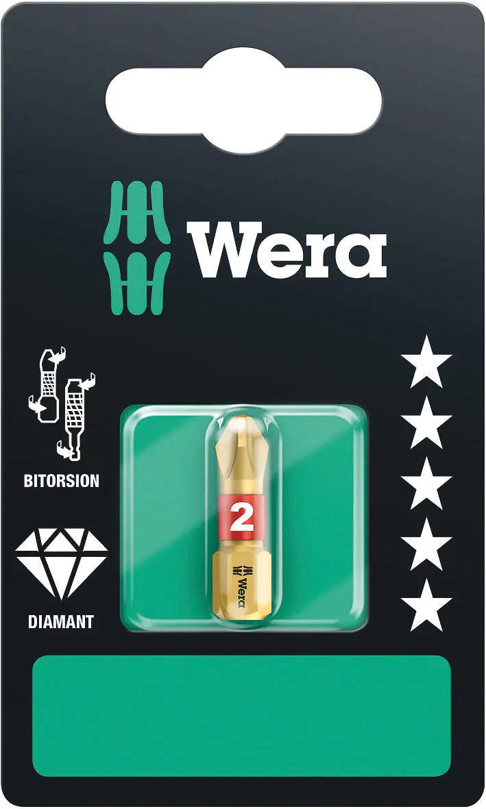 Wera 851/1 BDC PH 2 X 25 MM SB BITS ASSORTMENT 05073333001 Wera