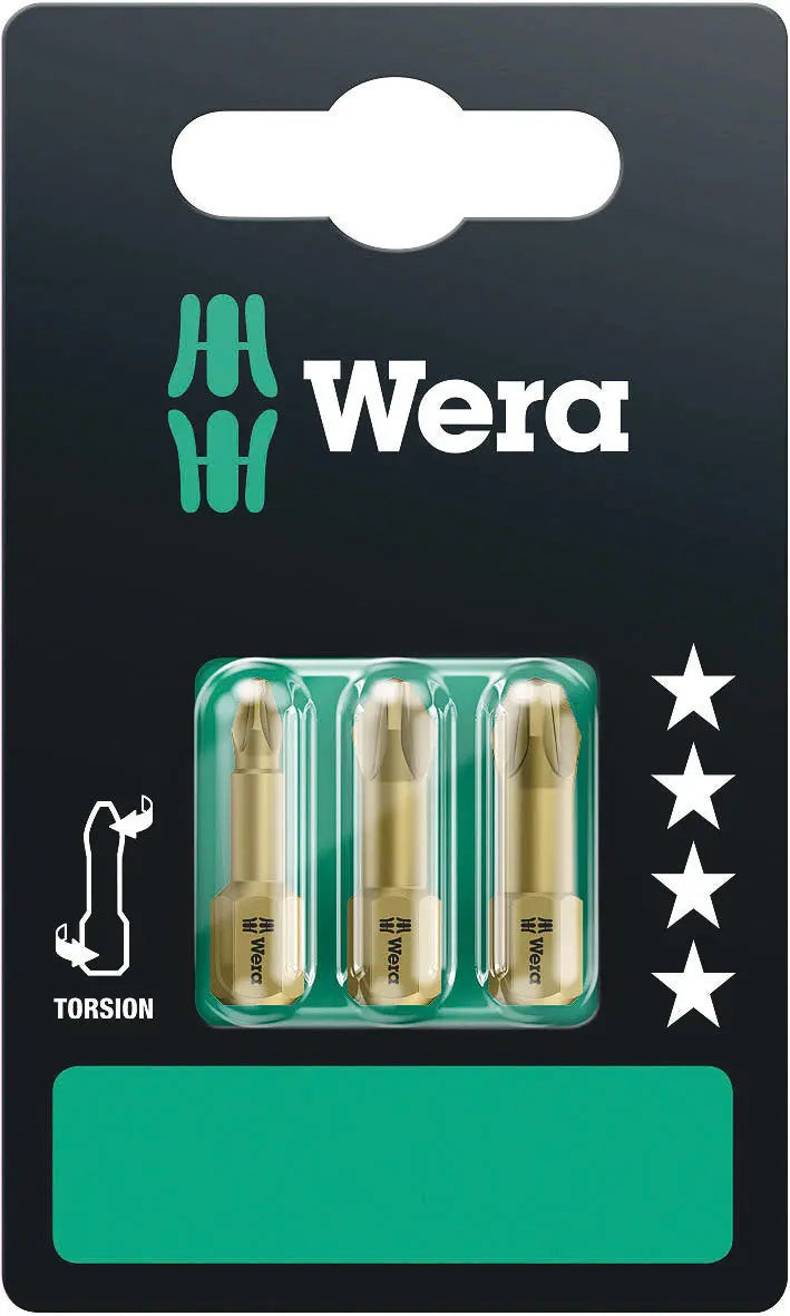 Wera 855/1 TH PZ 1 - 3 SET SB BITS ASSORTMENT 05073373001 Wera