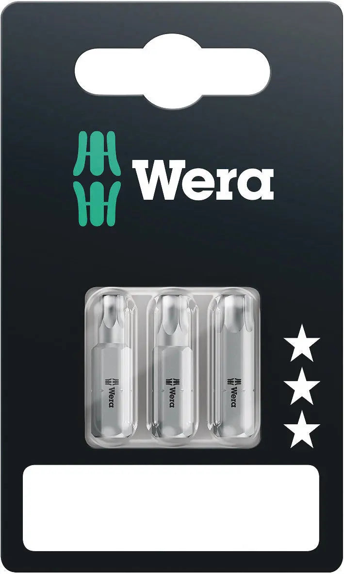 Wera 867/1 Z TX 25/30/40 SET B SB BITS FOR TORX SCREWS 05073376001 Wera